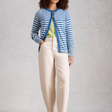 Aubrey Barrel Leg Jean in Natural White