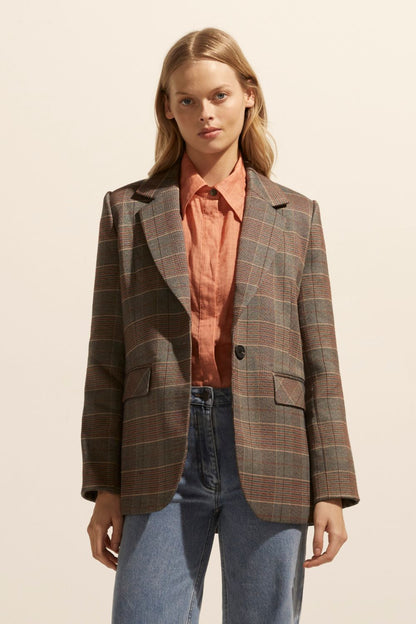 Scout Jacket in Clay Check