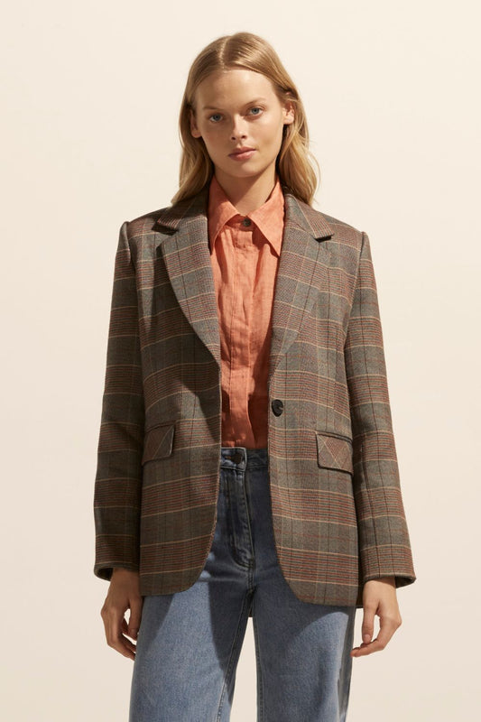 Scout Jacket in Clay Check