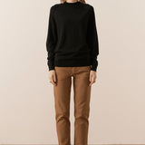 Bennett Funnel Neck Knit in Black