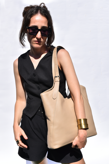 Margaret Tote in Sand