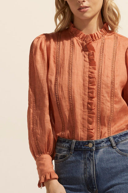 Swoon Top in Apricot