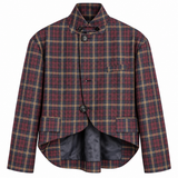 Skye Jacket in Navy Red Check