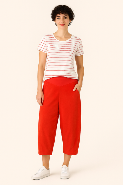 Roma Pant in Red