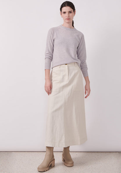 Velo Skirt in Ecru