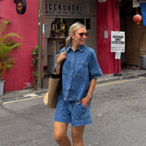 Weekender Short in Fresh Indigo