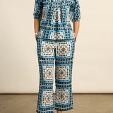 Tide Pant in Bay Scarf