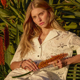 Lotus Shirt in Off White – model view 5