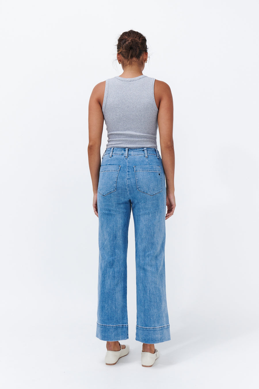 Celeste Cropped Jean 70's Blue