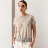 Reed Painted Knit - Pebble/Mint