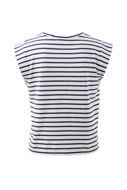 Esme French Stripe Shoulder Tee