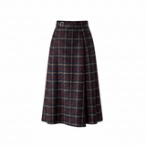 Stirling Skirt in Navy Red Check