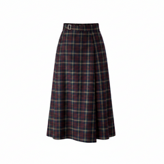 Plaid skirt on a white background