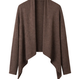 Soho Merino Wrap Knit in Chocolate