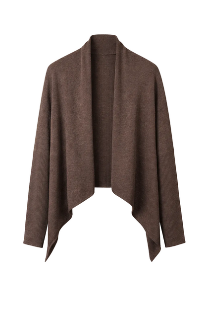 Soho Merino Wrap Knit in Chocolate