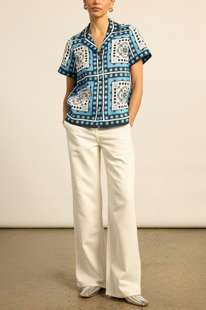 Lumen Top in Bay Scarf