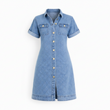 Simone Dress in Check Stitch