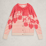 Lulu Striped Crew Neck Cardigan