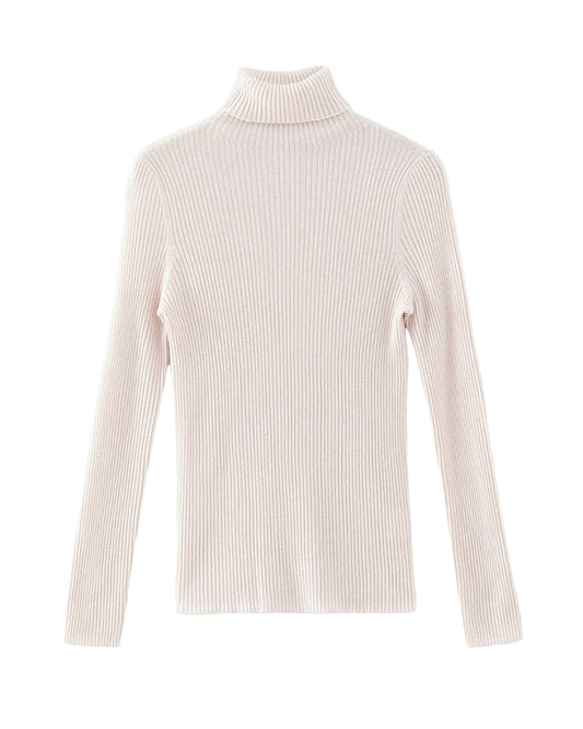 Vespa Ribbed Polo in Chalk