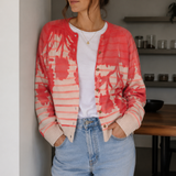 Lulu Striped Crew Neck Cardigan