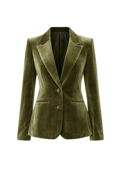 Surrey Velvet Jacket in Oregano