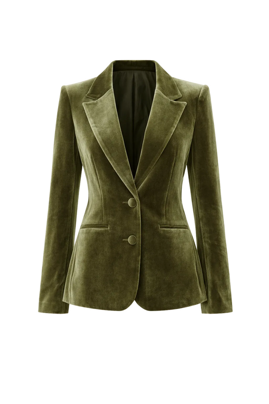 Surrey Velvet Jacket in Oregano