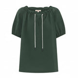 Seersucker Tie Top in Green