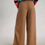 Sasha Wide Leg Trousers in Tan