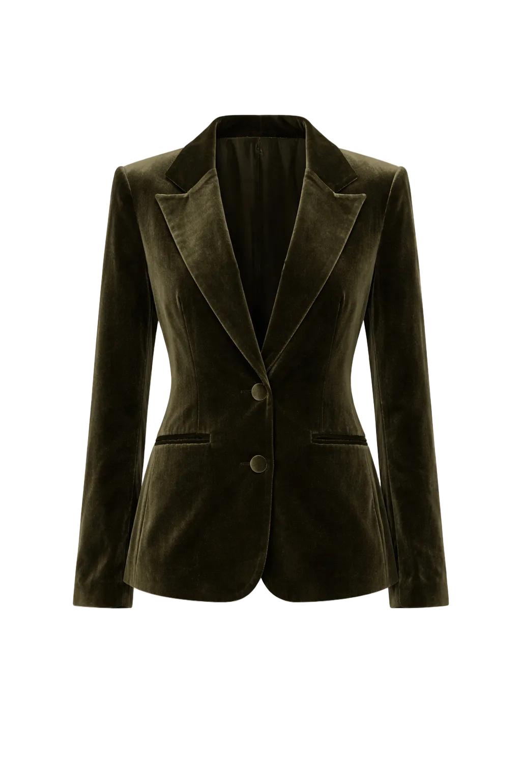 Surrey Velvet Jacket in Olive