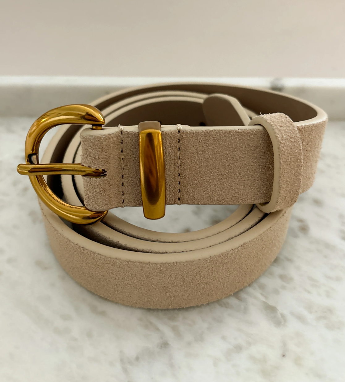 Marlene Suede Buckle Belt