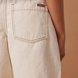 Sylvie Longline Pleat Denim Short