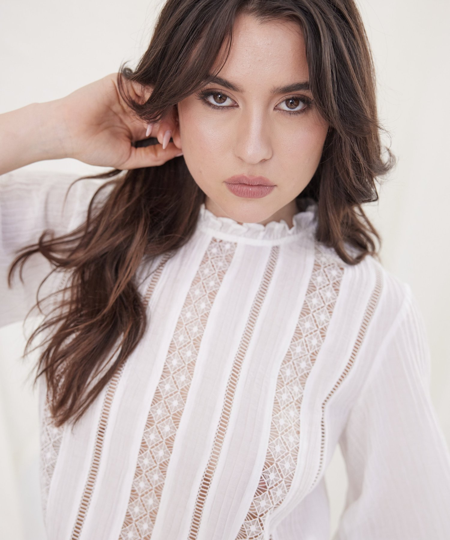 Guinevere Top in Ivory