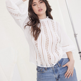 Guinevere Top in Ivory