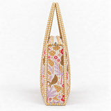 Quilted Cotton Shopper - Ivory Leopard Garden