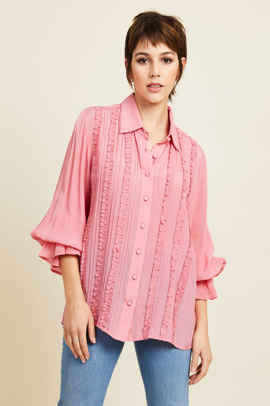 Harper Blouse in Pink