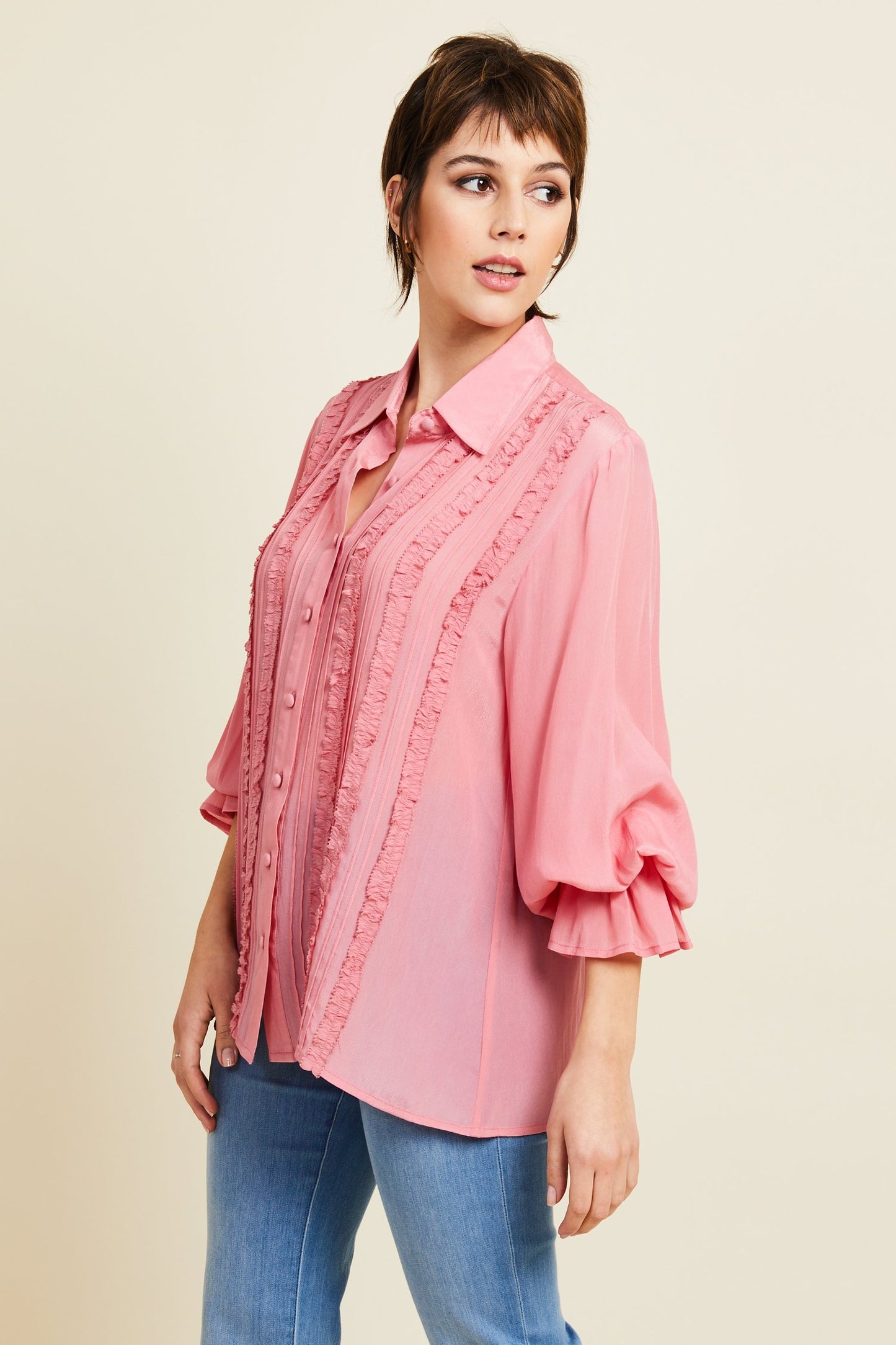 Harper Blouse in Pink
