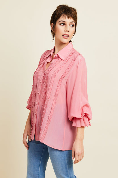 Harper Blouse in Pink