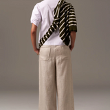 Louie Cropped Shirt White