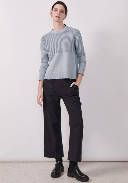 Pony Ribbed Knit in Blue