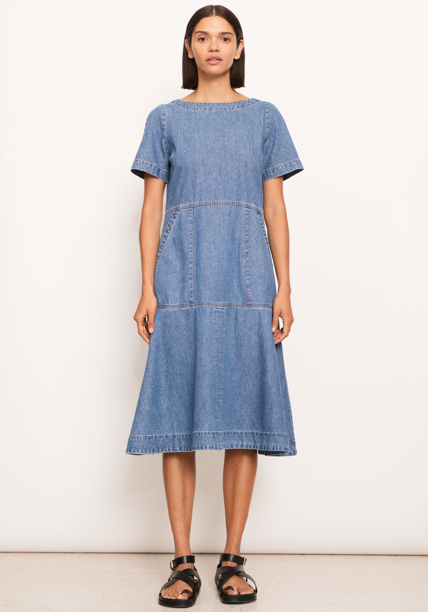 Raydel Denim Dress in Light Wash