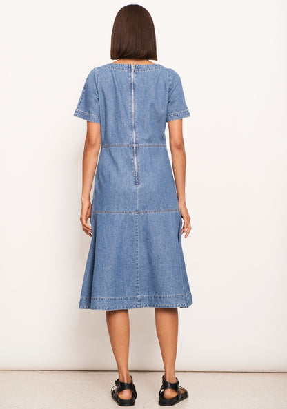 Raydel Denim Dress in Light Wash