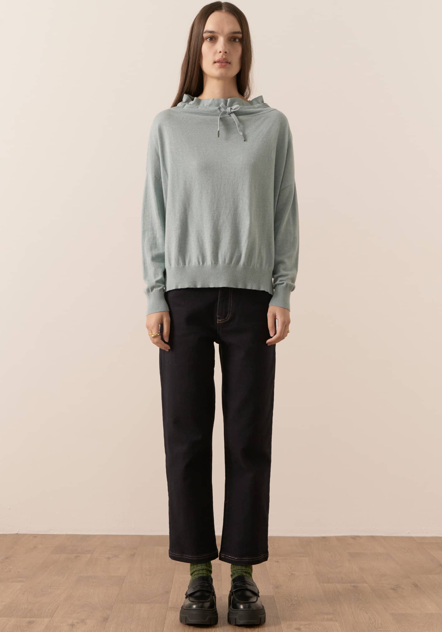 Nucleus Drawcord Knit in Mist