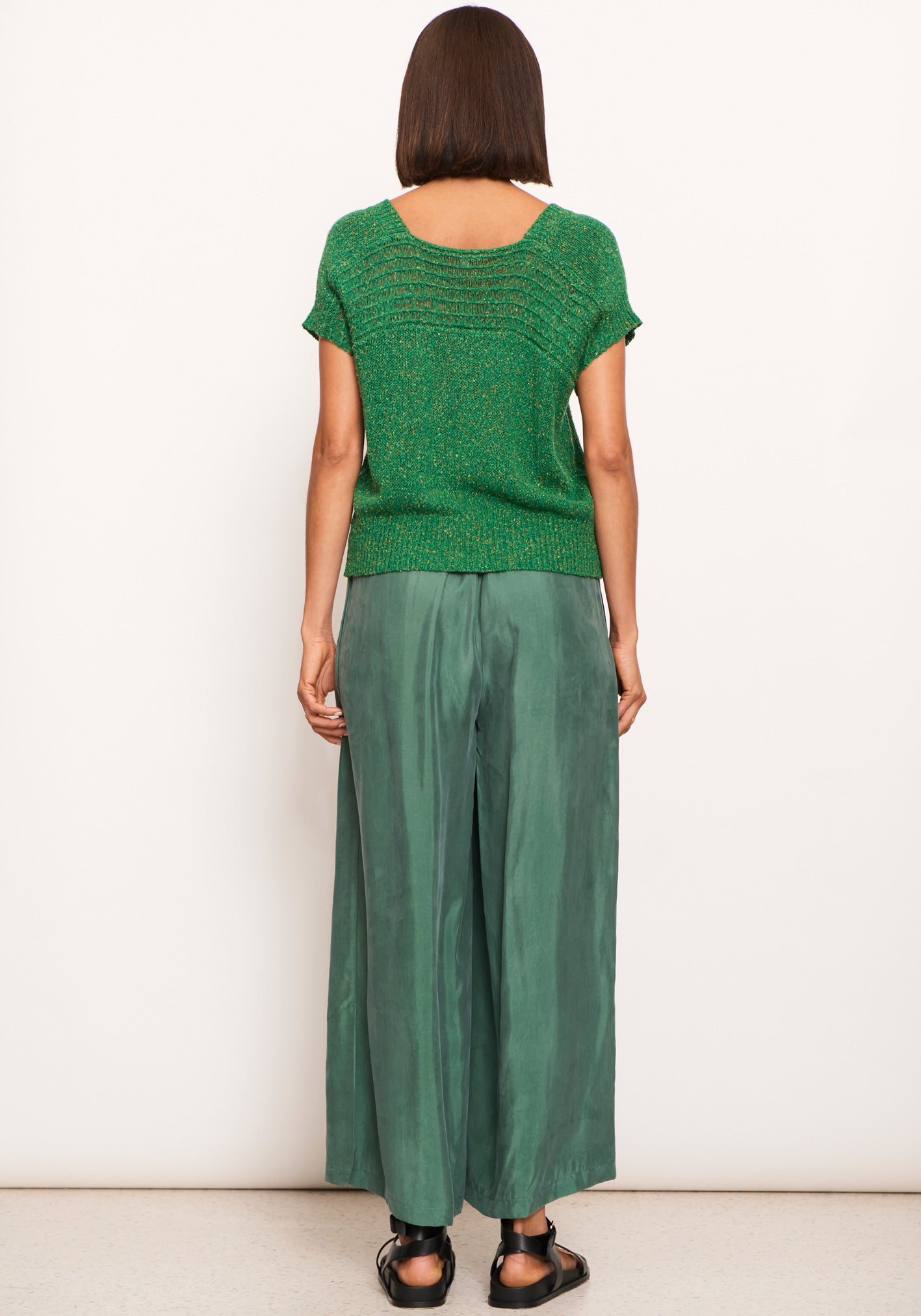 Rig Knit Top in Green