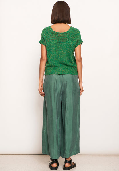 Rig Knit Top in Green