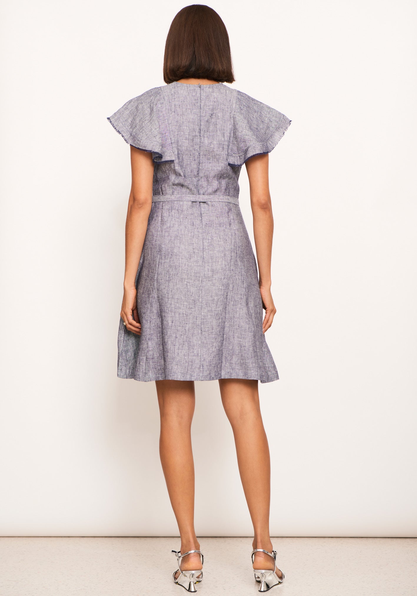 Joss Denim Dress in Linen Denim