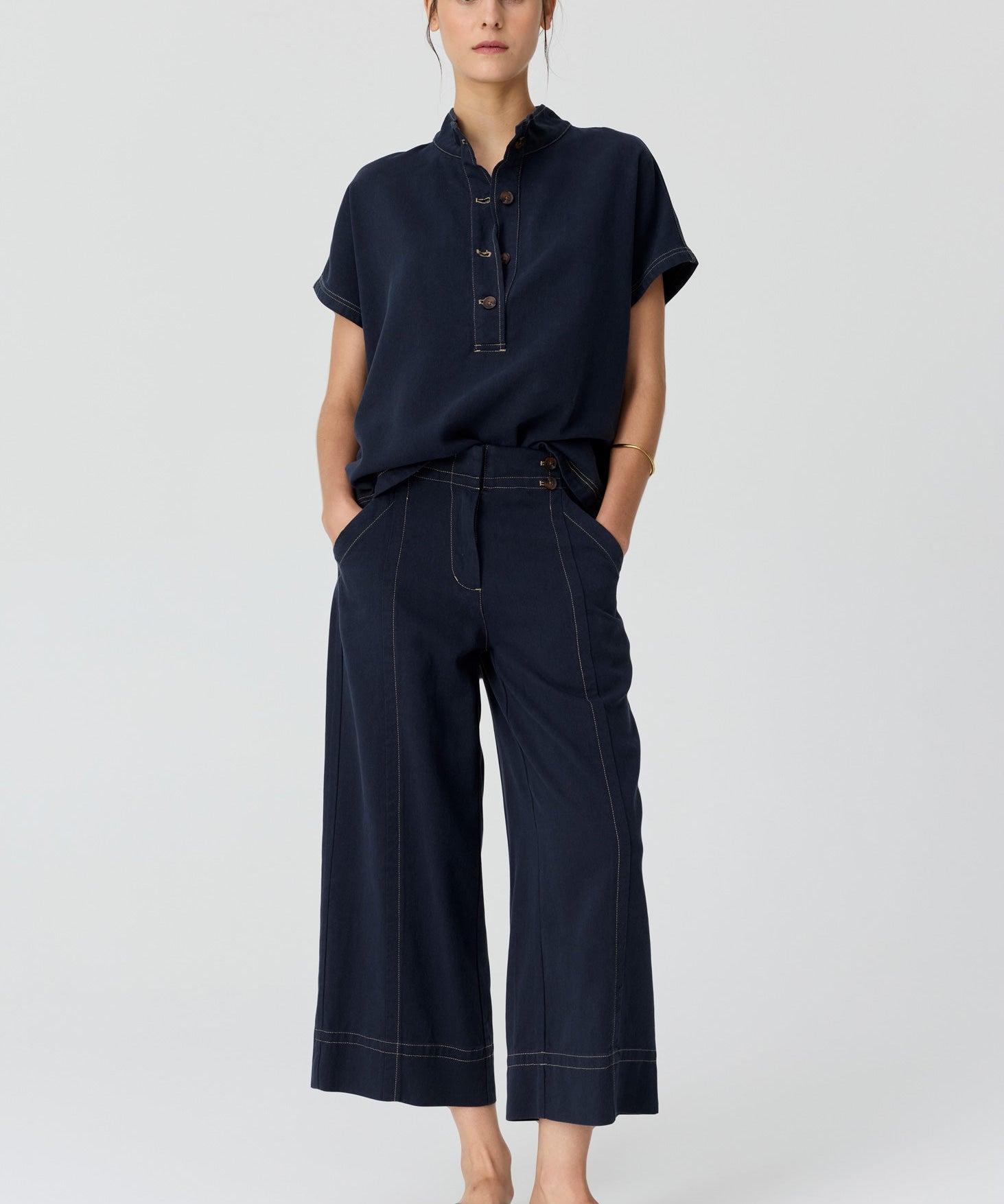 Anise Crop Pant in Ink