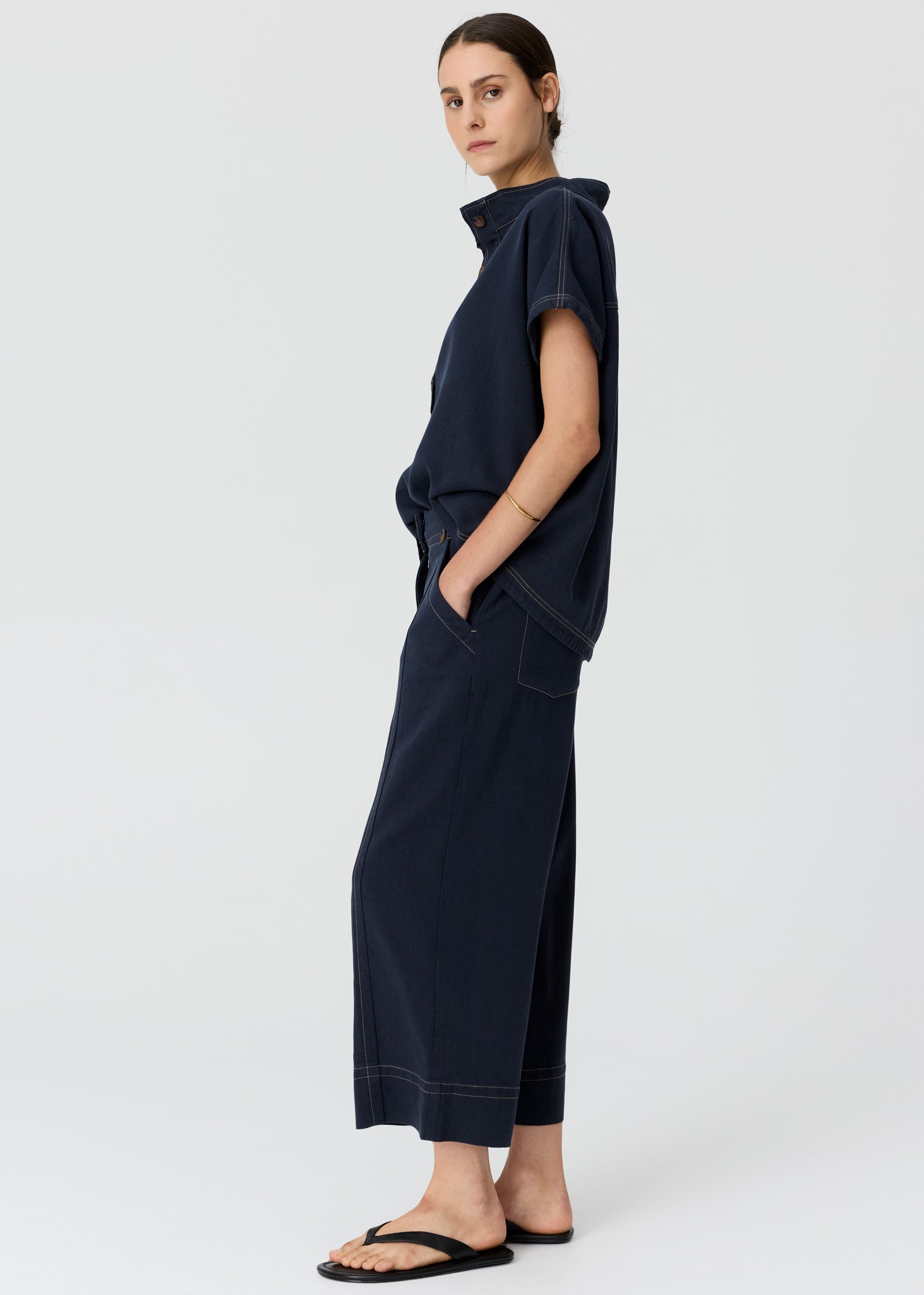 Anise Crop Pant in Ink