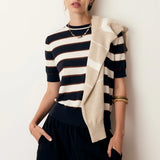 Darcey Stripe Knit Tee