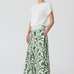 Reed Painted Knit in Chalk/Mint