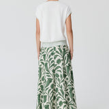 Reed Painted Knit in Chalk/Mint